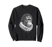 Retrato Renacimiento Orangután Arte Mono Noble Vintage Sudadera