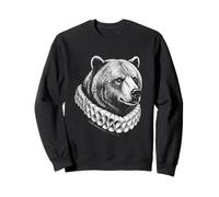 Retrato Renacimiento Oso Arte Animal Noble Vintage Sudadera