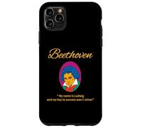 Retrato Retro de Beethoven con un Juego de Palabras hilarante Carcasa para iPhone 11 Pro MAX