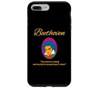 Retrato Retro de Beethoven con un Juego de Palabras hilarante Carcasa para iPhone 7 Plus/8 Plus