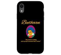Retrato Retro de Beethoven con un Juego de Palabras hilarante Carcasa para iPhone XR