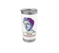 Retrato Rosa Luxemburg Vaso térmico de acero inoxidable de doble pared