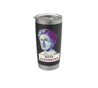 Retrato Rosa Luxemburg Vaso térmico de acero inoxidable de doble pared