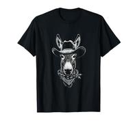 Retrato Vaquero Burro Vintage Western Wild West Camiseta