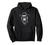 Retrato Vaquero Orangután Vintage Western Wild West Sudadera con Capucha