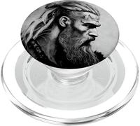 Retrato vikingo "Después de la pelea" PopSockets PopGrip para MagSafe