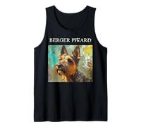 Retratos Coloridos de Perros franceses - Berger Picard Camiseta sin Mangas