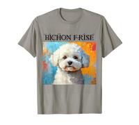 Retratos Coloridos de Perros franceses - Bichon Frise Camiseta