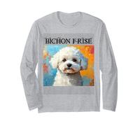 Retratos Coloridos de Perros franceses - Bichon Frise Manga Larga
