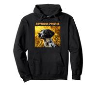 Retratos Coloridos de Perros franceses - Puntero Auvernia Sudadera con Capucha