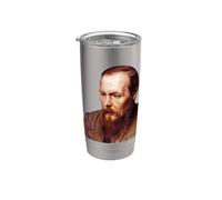 Retratos de Fyodor Dostoevsky por Vasily Perov Vaso térmico de acero inoxidable de doble pared