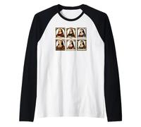 Retratos de Las Seis Esposas de Enrique VIII Rey de Inglaterra Camiseta Manga Raglan
