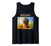 Retratos de Perros franceses Coloridos - Briard Camiseta sin Mangas