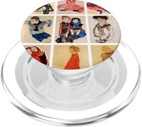 Retratos Infantiles Famosos de Egon Schiele (Arte clásico) PopSockets PopGrip para MagSafe