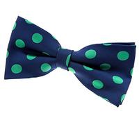 Retreez Pajarita hombre con lunares para, 13 cm Azul marino y Verde