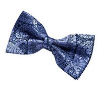 Retreez Pajarita hombre estampado de cachemir para, preanudada, 13 cm Morado y azul marino