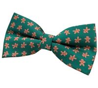 Retreez Pajarita hombre Patrón de Hombre de jengibre de Navidad para, 13 cm Verde