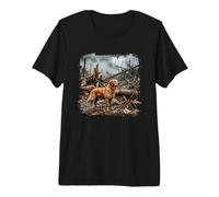 Retriever Desastre Ruinas Buscar Rescate Escena Camiseta Premium