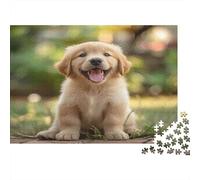 Retriever Dorado Puzzles Imposible,desafío for Adults Outdoor Pradera Juego Educativo 1000 Piezas Obra De Arte De Juego De para Adultos Y Niños A Partir De 12 Años 1000pcs (75x50cm)