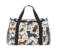 Retrievers Paw Weekender Overnight - Bolsa de transporte para mujeres y hombres, perfecta para viajeros frecuentes, Black, Talla única