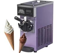 RETRIN 450w Máquina De Helados Soft Heladera Maquina Helados Soft Comercial Maquina Helados Soft Vertical Ice Cream Maker 4-5kg/H,1 Sabores,para Cafeterías,Buffets,Tiendas Bebidas Purple