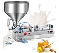 RETRIN Máquina de Llenado Pasta Líquida Neumática | Cabezal Único Semiautomática 25 Latas/Min | Presión 0,4-0,9MPa | para Aceite Esencial Champú Crema Lociones 20to200ML