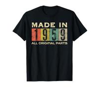 Retro 1959 Todas las piezas originales Vintage Made in 1959 Hombres Mujeres Camiseta