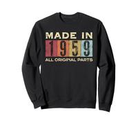 Retro 1959 Todas las piezas originales Vintage Made in 1959 Hombres Mujeres Sudadera