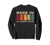 Retro 1959 Todas las piezas originales Vintage Made in 1959 Hombres Mujeres Sudadera