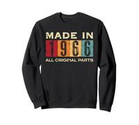 Retro 1966 Todas las piezas originales Vintage Made in 1966 Hombres Mujeres Sudadera