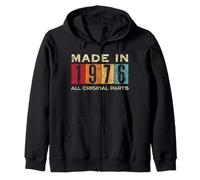 Retro 1976 Todas las piezas originales Vintage Made in 1976 Hombres Mujeres Sudadera con Capucha