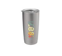 Retro 1987 Agosto 1987 Año 1987 Vintage 1987 Desde 1987 Vaso térmico de acero inoxidable de doble pared