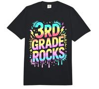 Retro 3er Grado Rocks Last Day Future Heroes Teacher Year Comfort Colors Adult Heavyweight T-Shirt