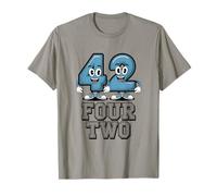 Retro 42 Cuarenta Segundo Cumpleaños Humor Cuatro Dos Camiseta