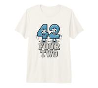 Retro 42 Cuarenta Segundo Cumpleaños Humor Cuatro Dos Camiseta Premium