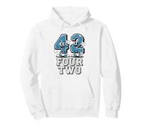Retro 42 Cuarenta Segundo Cumpleaños Humor Cuatro Dos Sudadera con Capucha