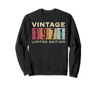 Retro 54 años Vintage 1971 Edición Limitada Cumpleaños Sudadera