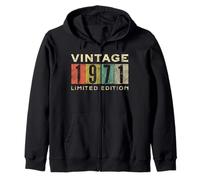 Retro 54 años Vintage 1971 Edición Limitada Cumpleaños Sudadera con Capucha