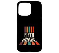 Retro 5th Fifth Grade Teacher & Student Back To School Carcasa para iPhone 15 Pro MAX