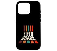 Retro 5th Fifth Grade Teacher & Student Back To School Carcasa para iPhone 16 Pro