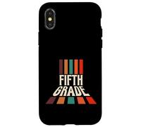 Retro 5th Fifth Grade Teacher & Student Back To School Carcasa para iPhone X/XS