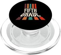 Retro 5th Fifth Grade Teacher & Student Back To School PopSockets PopGrip para MagSafe