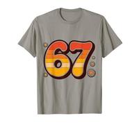 Retro 6 7 Verano Alpha Slang 67 Playa Camiseta