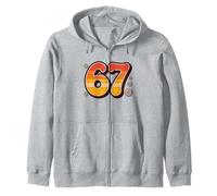 Retro 6 7 Verano Alpha Slang 67 Playa Sudadera con Capucha