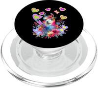Retro 60er Lama Flores Corazones Mariposa Llamas Niño Mujer PopSockets PopGrip para MagSafe