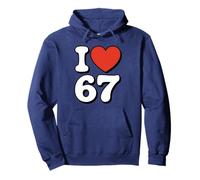 Retro 67 Meme - Gracioso I Love Six Seven Sudadera con Capucha