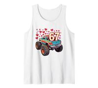 Retro 67 Monster Truck Six Seven Valentine Boys Camiseta sin Mangas