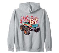 Retro 67 Monster Truck Six Seven Valentine Boys Sudadera con Capucha