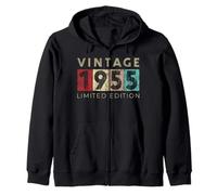 Retro 70 años Vintage 1955 Edición Limitada Cumpleaños Sudadera con Capucha