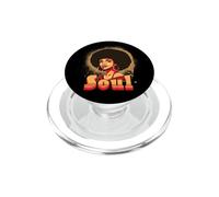 Retro 70s Funk Soul Music Lover Afro Woman Vintage Disco PopSockets PopGrip para MagSafe